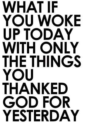 Taking Things For Granted