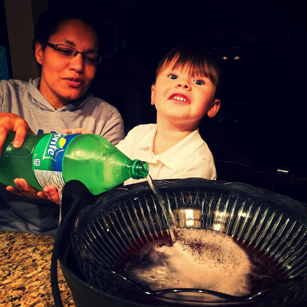  Mix all the ingredients in…..don’t forget your evil laugh!!! 